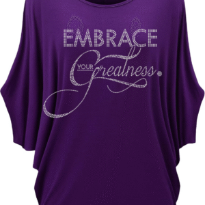 Embrace Your Greatness Draped Purple