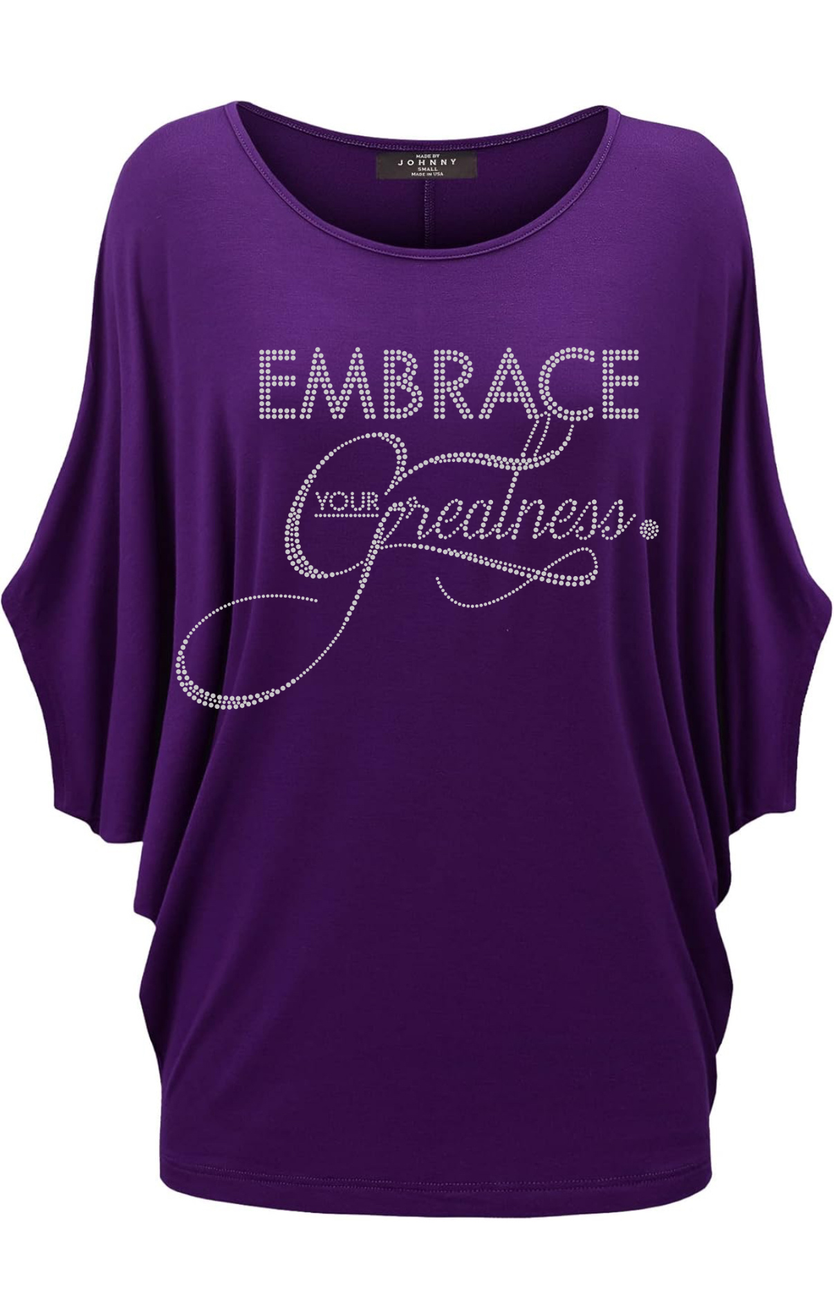 Embrace Your Greatness Draped Purple